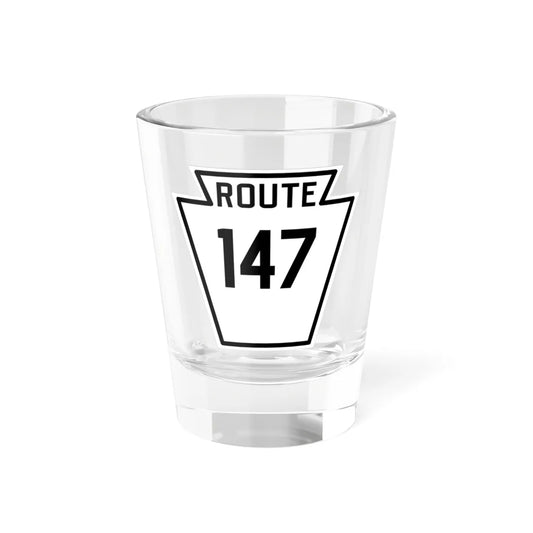 PA-147 1926 (Pennsylvania) (Road Sign) Shot Glass 1.5oz 1.5oz - Go Mug Yourself