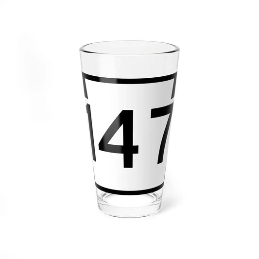 PA-147 (Pennsylvania) (Road Sign) Pint Glass 16oz 16oz - Go Mug Yourself