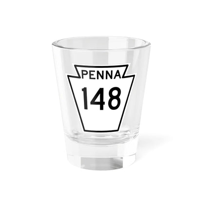 PA-148 1948 (Pennsylvania) (Road Sign) Shot Glass 1.5oz 1.5oz - Go Mug Yourself