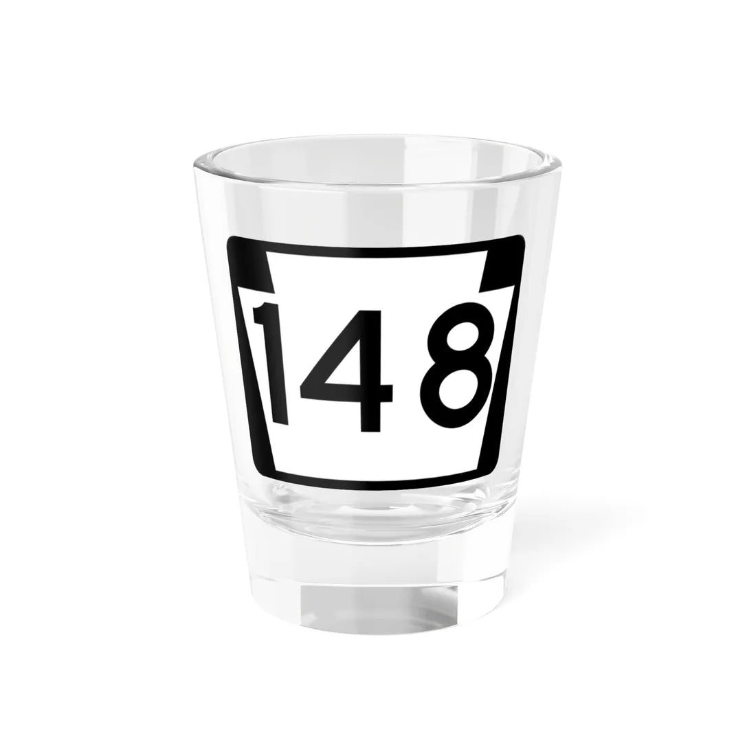 PA-148 (Pennsylvania) (Road Sign) Shot Glass 1.5oz 1.5oz - Go Mug Yourself