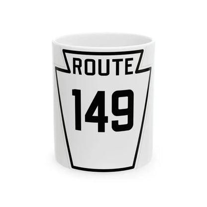 PA-149 1926 (Pennsylvania) (Road Sign) White Coffee Mug 11oz - Go Mug Yourself