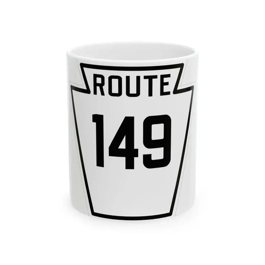 PA-149 1926 (Pennsylvania) (Road Sign) White Coffee Mug 11oz - Go Mug Yourself