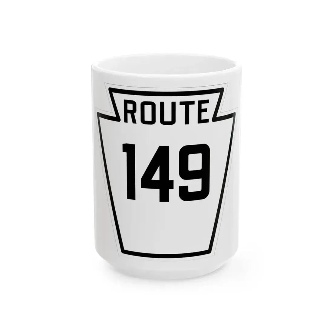 PA-149 1926 (Pennsylvania) (Road Sign) White Coffee Mug 15oz - Go Mug Yourself