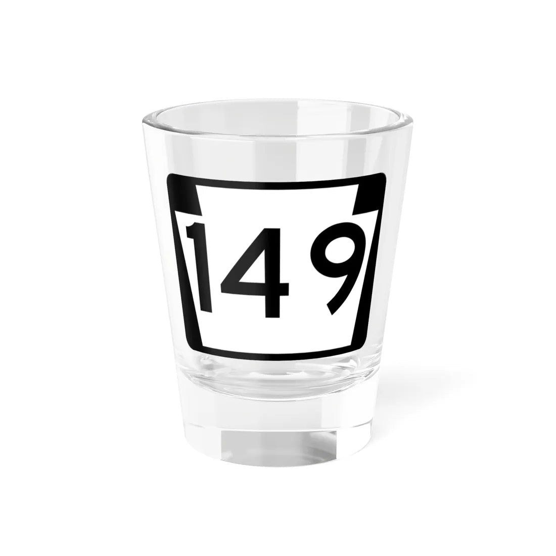 PA-149 (Pennsylvania) (Road Sign) Shot Glass 1.5oz 1.5oz - Go Mug Yourself