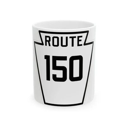 PA-150 1926 (Pennsylvania) (Road Sign) White Coffee Mug 11oz - Go Mug Yourself