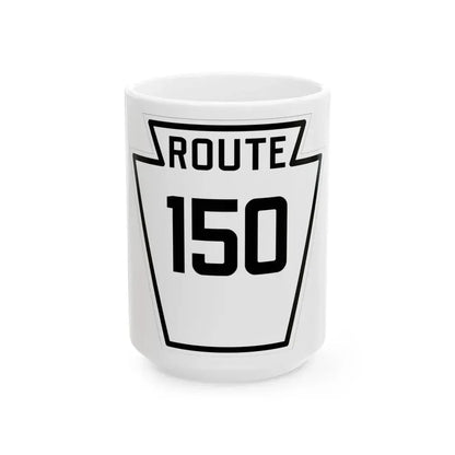 PA-150 1926 (Pennsylvania) (Road Sign) White Coffee Mug 15oz - Go Mug Yourself