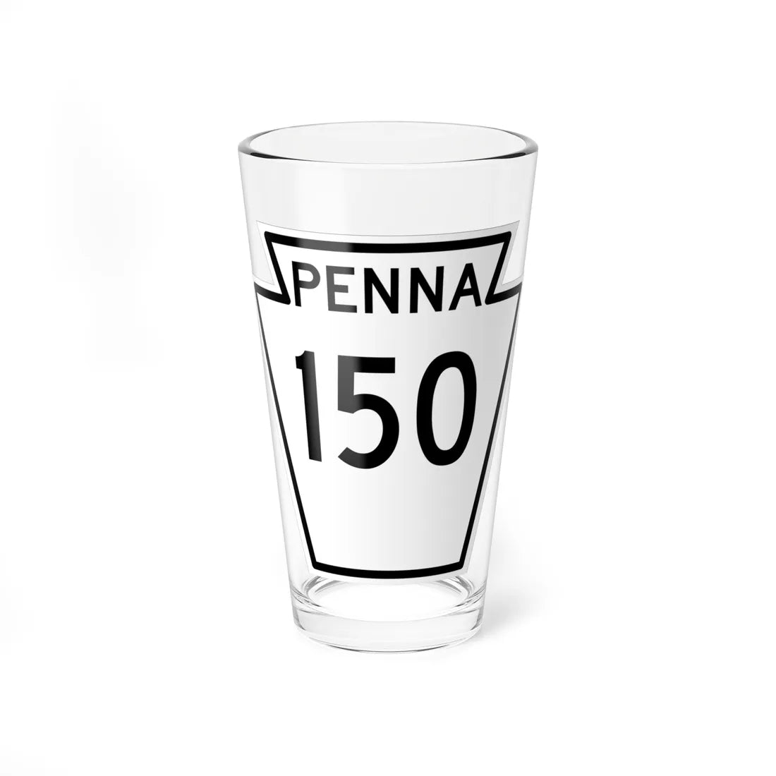PA-150 1948 (Pennsylvania) (Road Sign) Pint Glass 16oz 16oz - Go Mug Yourself