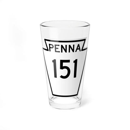 PA-151 1948 (Pennsylvania) (Road Sign) Pint Glass 16oz 16oz - Go Mug Yourself