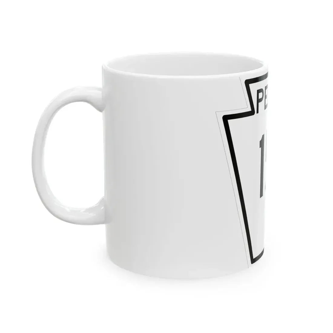 PA-151 1948 (Pennsylvania) (Road Sign) White Coffee Mug - Go Mug Yourself