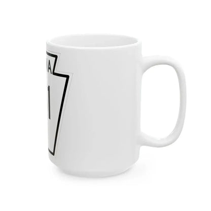 PA-151 1948 (Pennsylvania) (Road Sign) White Coffee Mug - Go Mug Yourself