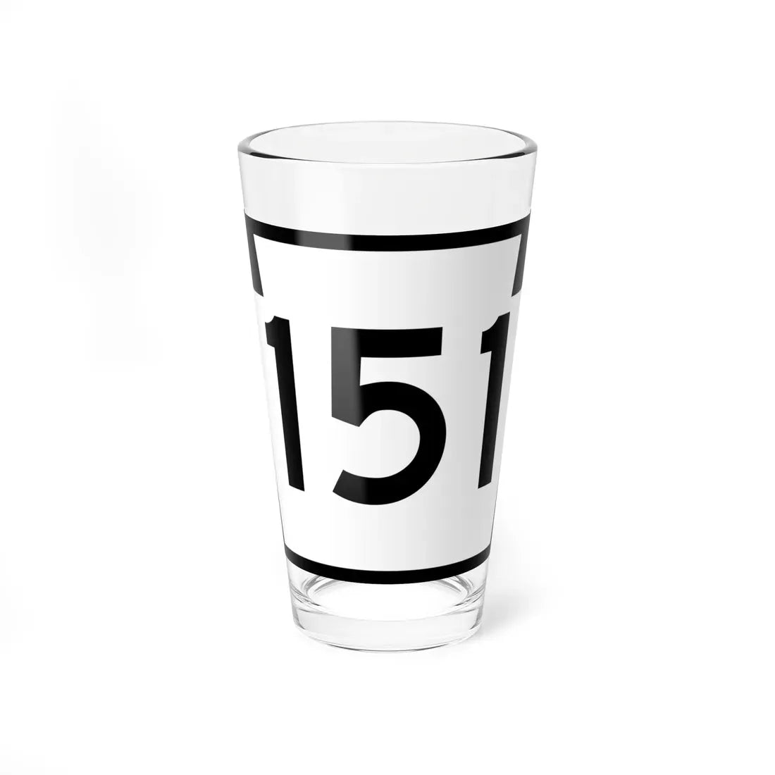 PA-151 (Pennsylvania) (Road Sign) Pint Glass 16oz 16oz - Go Mug Yourself