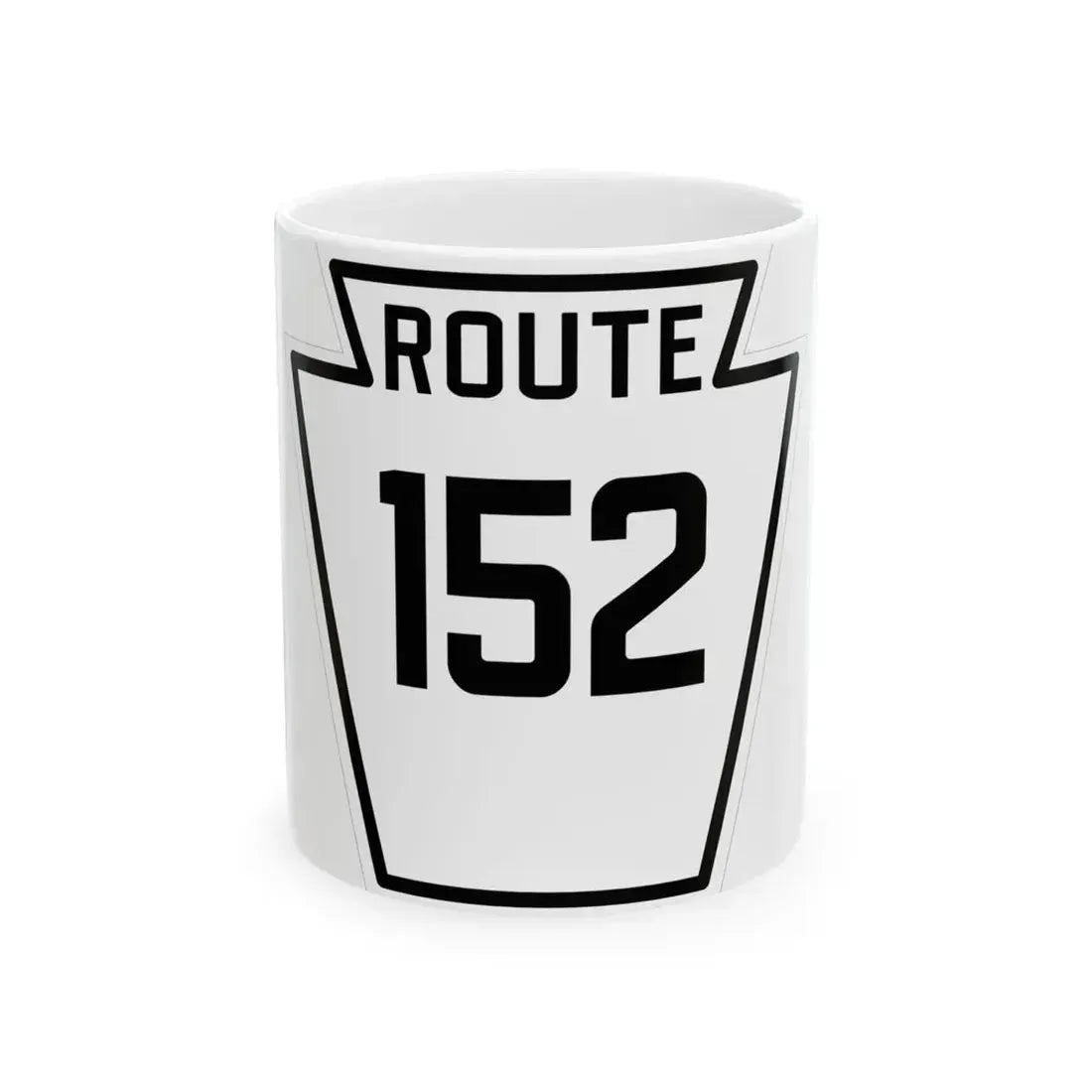 PA-152 1926 (Pennsylvania) (Road Sign) White Coffee Mug 11oz - Go Mug Yourself