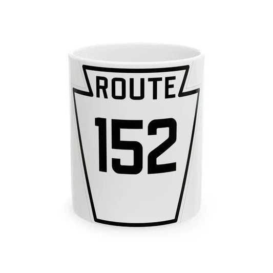 PA-152 1926 (Pennsylvania) (Road Sign) White Coffee Mug 11oz - Go Mug Yourself