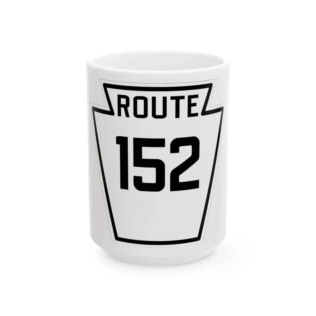 PA-152 1926 (Pennsylvania) (Road Sign) White Coffee Mug 15oz - Go Mug Yourself