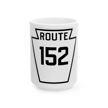 PA-152 1926 (Pennsylvania) (Road Sign) White Coffee Mug 15oz - Go Mug Yourself