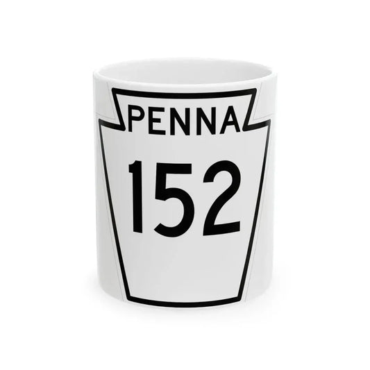 PA-152 1948 (Pennsylvania) (Road Sign) White Coffee Mug 11oz - Go Mug Yourself