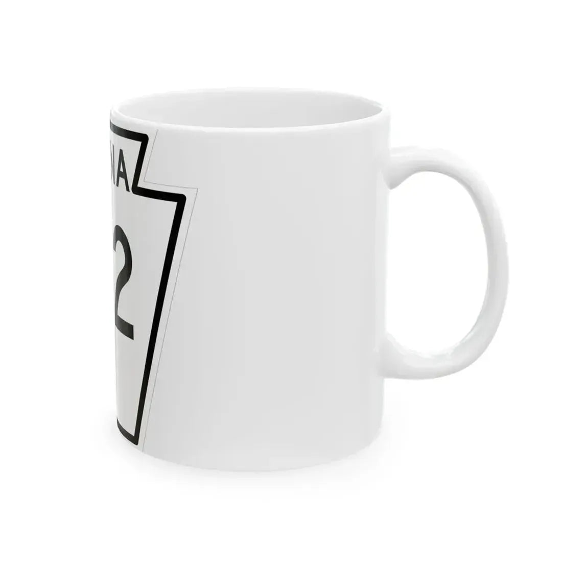 PA-152 1948 (Pennsylvania) (Road Sign) White Coffee Mug - Go Mug Yourself