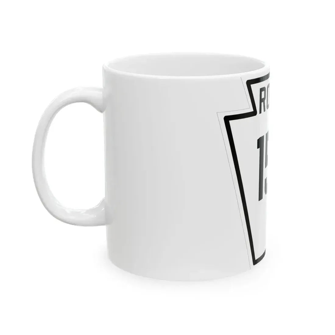 PA-153 1926 (Pennsylvania) (Road Sign) White Coffee Mug - Go Mug Yourself