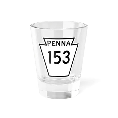 PA-153 1948 (Pennsylvania) (Road Sign) Shot Glass 1.5oz 1.5oz - Go Mug Yourself