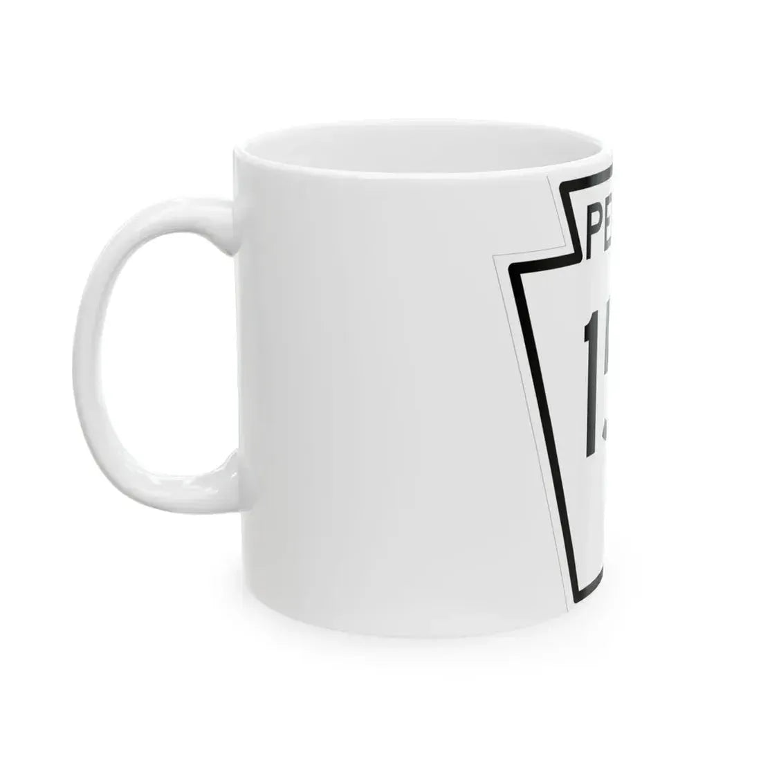 PA-153 1948 (Pennsylvania) (Road Sign) White Coffee Mug - Go Mug Yourself