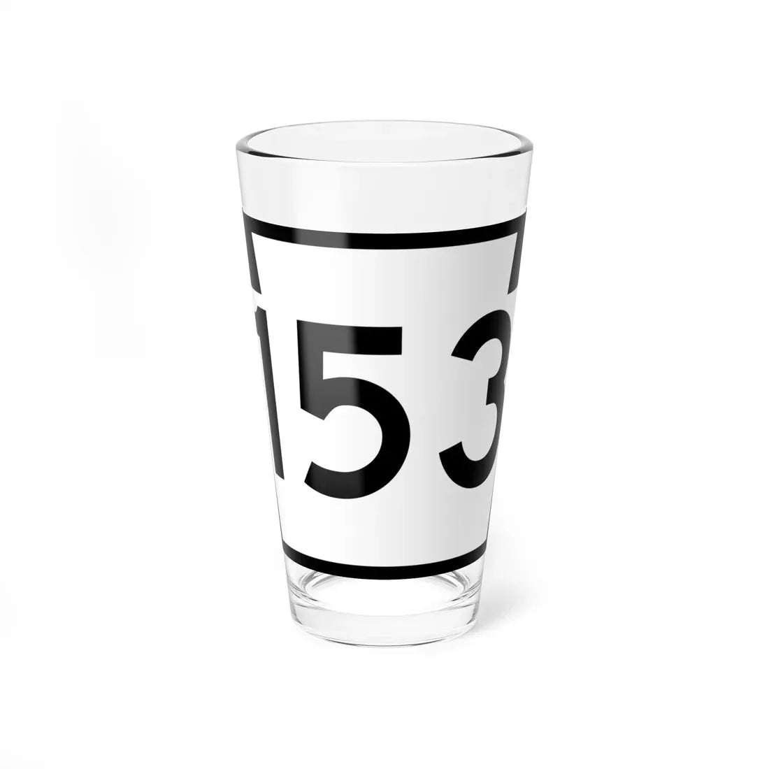 PA-153 (Pennsylvania) (Road Sign) Pint Glass 16oz 16oz - Go Mug Yourself