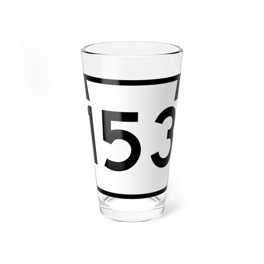 PA-153 (Pennsylvania) (Road Sign) Pint Glass 16oz 16oz - Go Mug Yourself