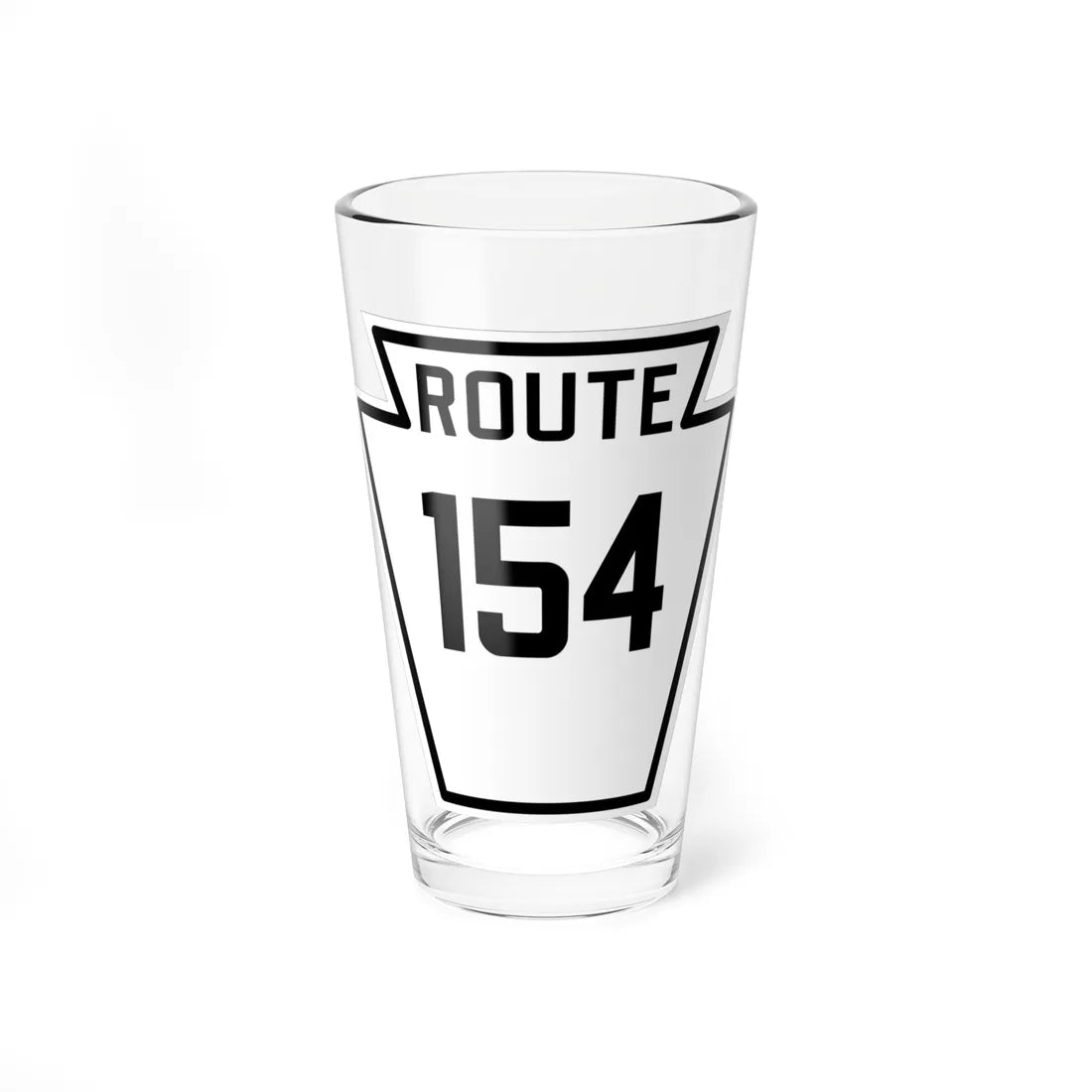 PA-154 1926 (Pennsylvania) (Road Sign) Pint Glass 16oz - Go Mug Yourself
