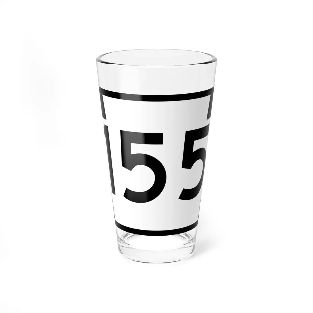 PA-155 (Pennsylvania) (Road Sign) Pint Glass 16oz 16oz - Go Mug Yourself