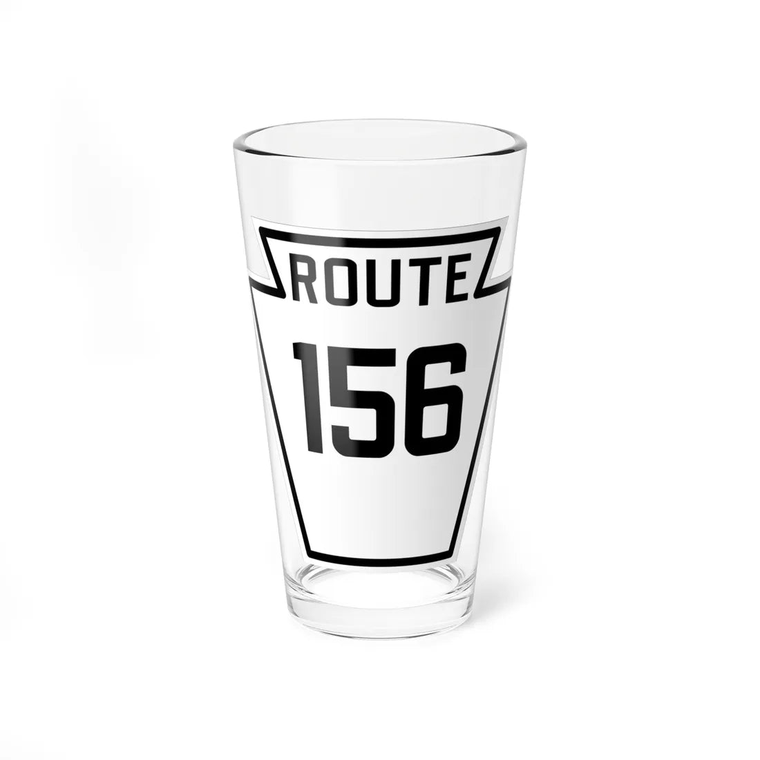 PA-156 1926 (Pennsylvania) (Road Sign) Pint Glass 16oz 16oz - Go Mug Yourself