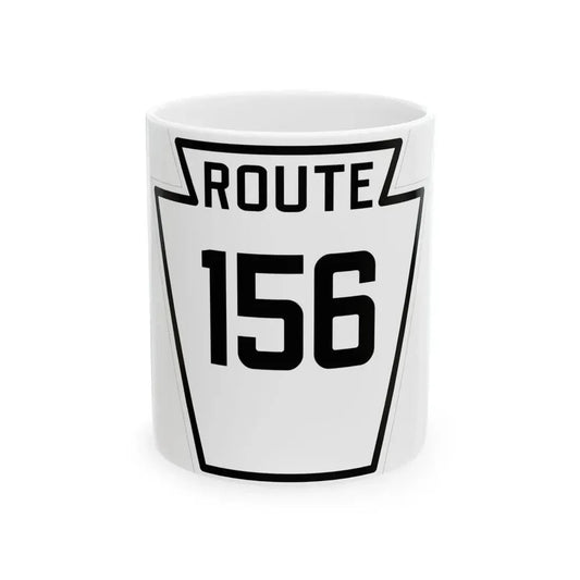 PA-156 1926 (Pennsylvania) (Road Sign) White Coffee Mug 11oz - Go Mug Yourself