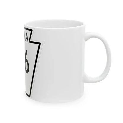 PA-156 1948 (Pennsylvania) (Road Sign) White Coffee Mug - Go Mug Yourself
