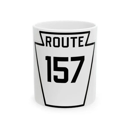PA-157 1926 (Pennsylvania) (Road Sign) White Coffee Mug 11oz - Go Mug Yourself
