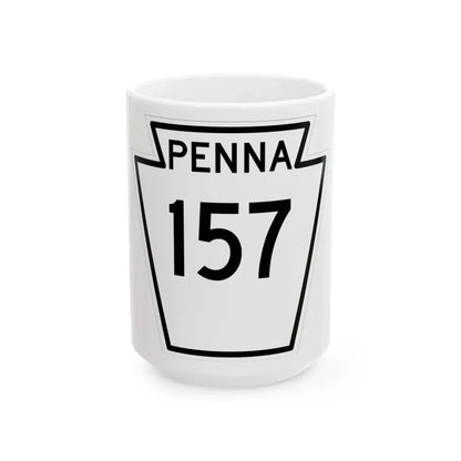 PA-157 1948 (Pennsylvania) (Road Sign) White Coffee Mug 15oz - Go Mug Yourself