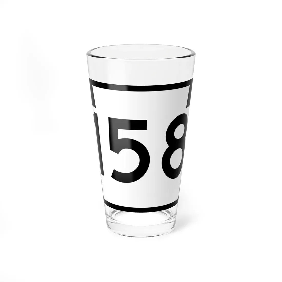 PA-158 (Pennsylvania) (Road Sign) Pint Glass 16oz 16oz - Go Mug Yourself