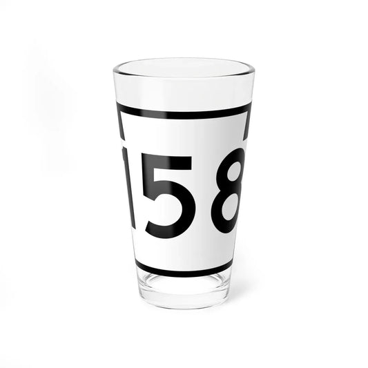 PA-158 (Pennsylvania) (Road Sign) Pint Glass 16oz 16oz - Go Mug Yourself