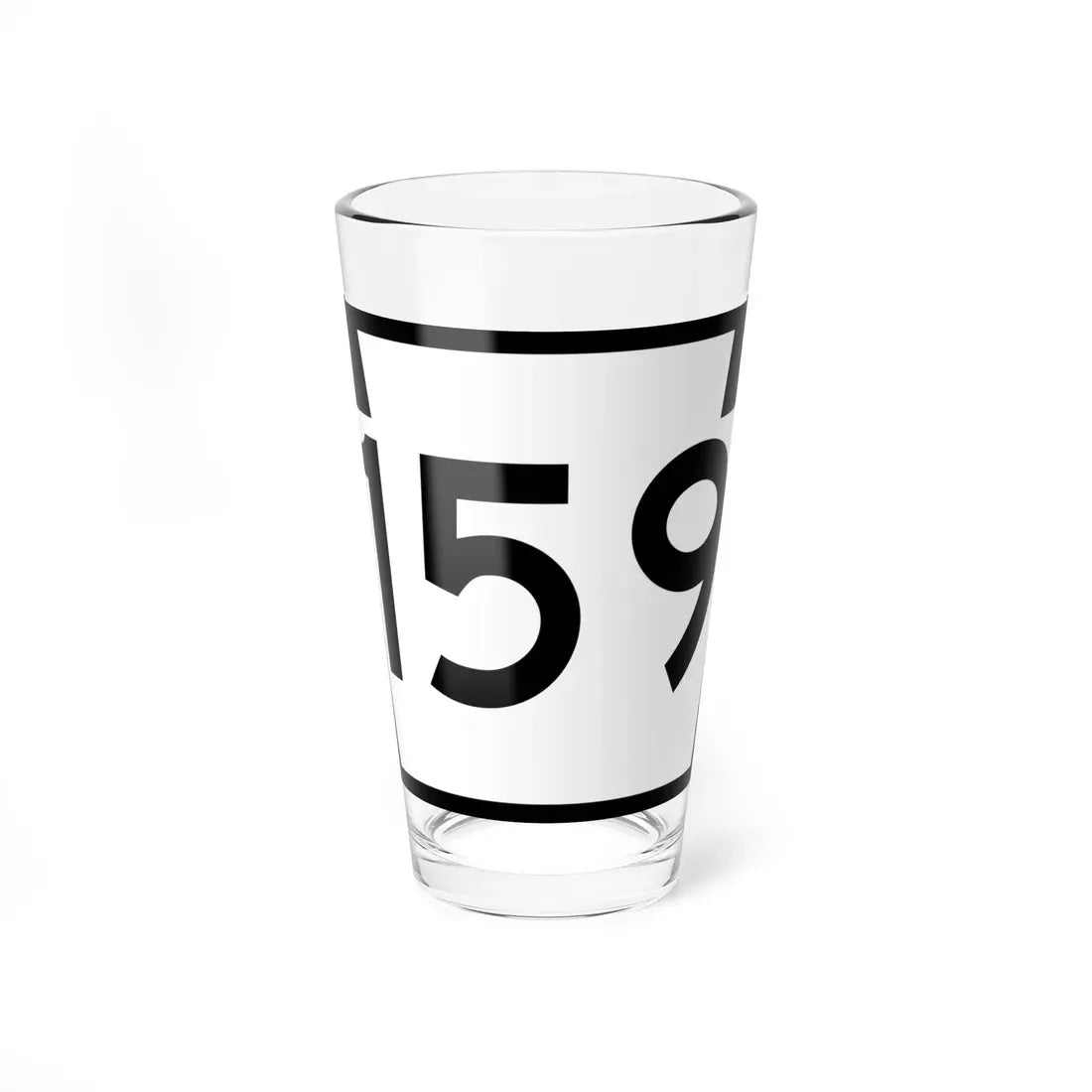 PA-159 (Pennsylvania) (Road Sign) Pint Glass 16oz 16oz - Go Mug Yourself