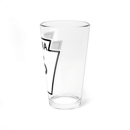 PA-16 1948 (Pennsylvania) (Road Sign) Pint Glass 16oz - Go Mug Yourself