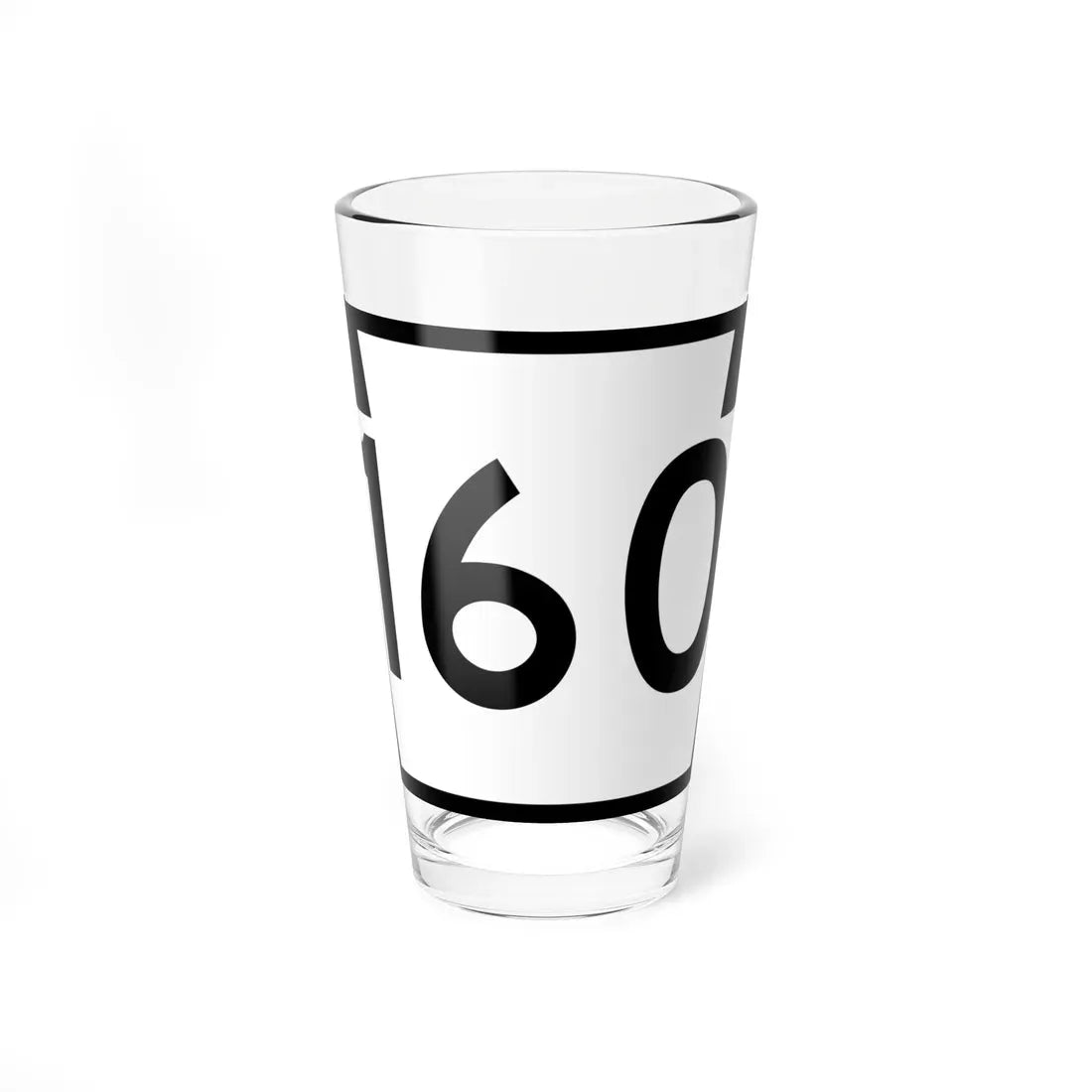PA-160 (Pennsylvania) (Road Sign) Pint Glass 16oz 16oz - Go Mug Yourself