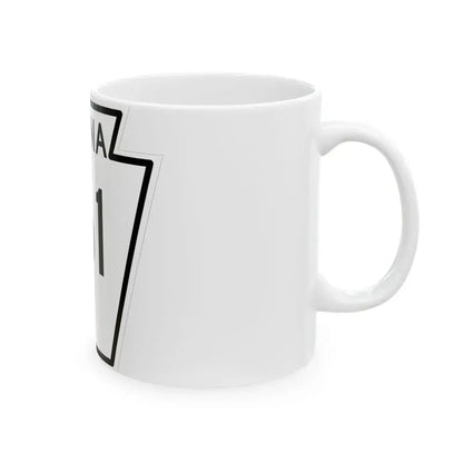 PA-161 1948 (Pennsylvania) (Road Sign) White Coffee Mug - Go Mug Yourself