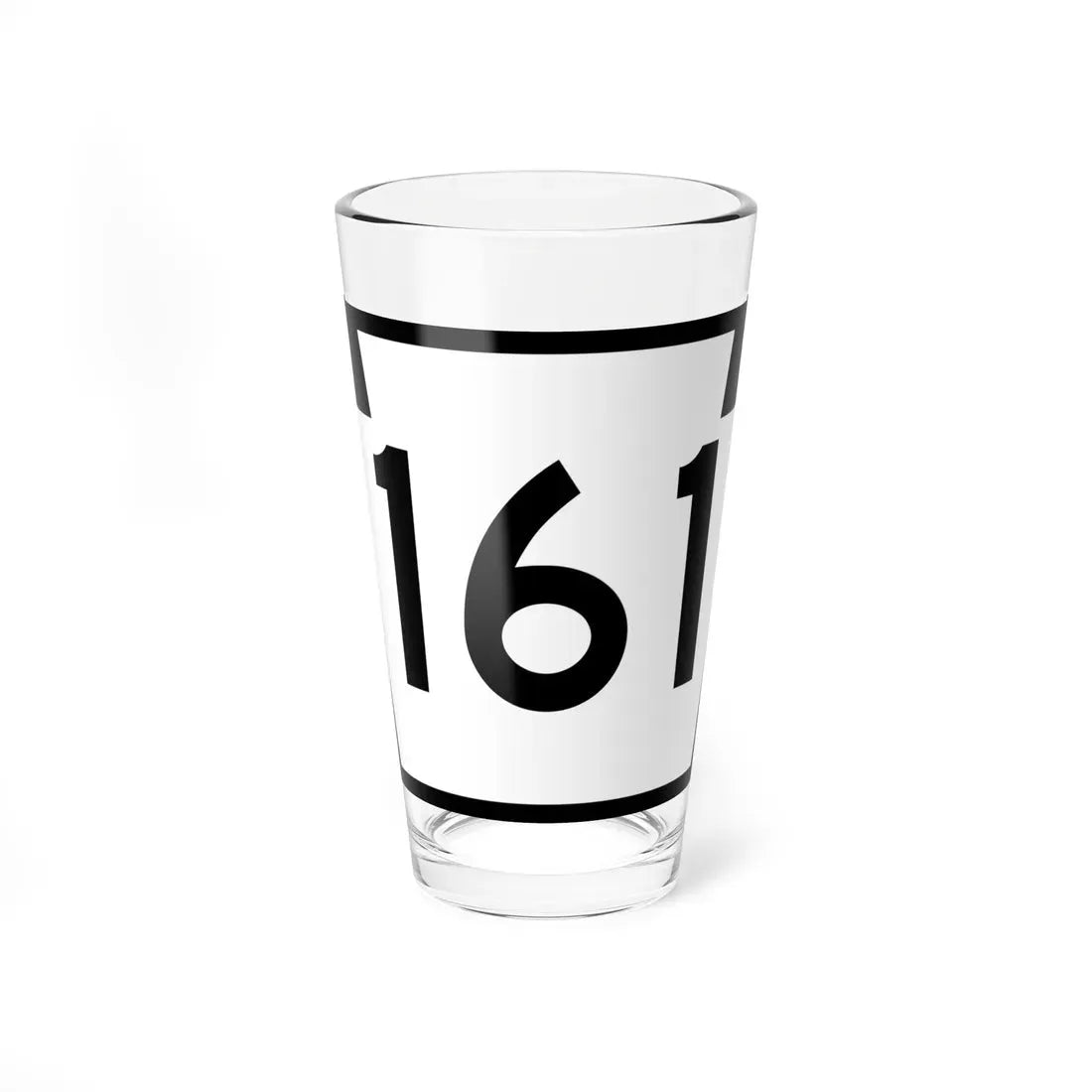 PA-161 (Pennsylvania) (Road Sign) Pint Glass 16oz 16oz - Go Mug Yourself