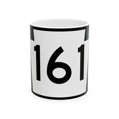 PA-161 (Pennsylvania) (Road Sign) White Coffee Mug 11oz - Go Mug Yourself
