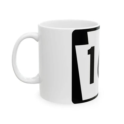 PA-161 (Pennsylvania) (Road Sign) White Coffee Mug - Go Mug Yourself