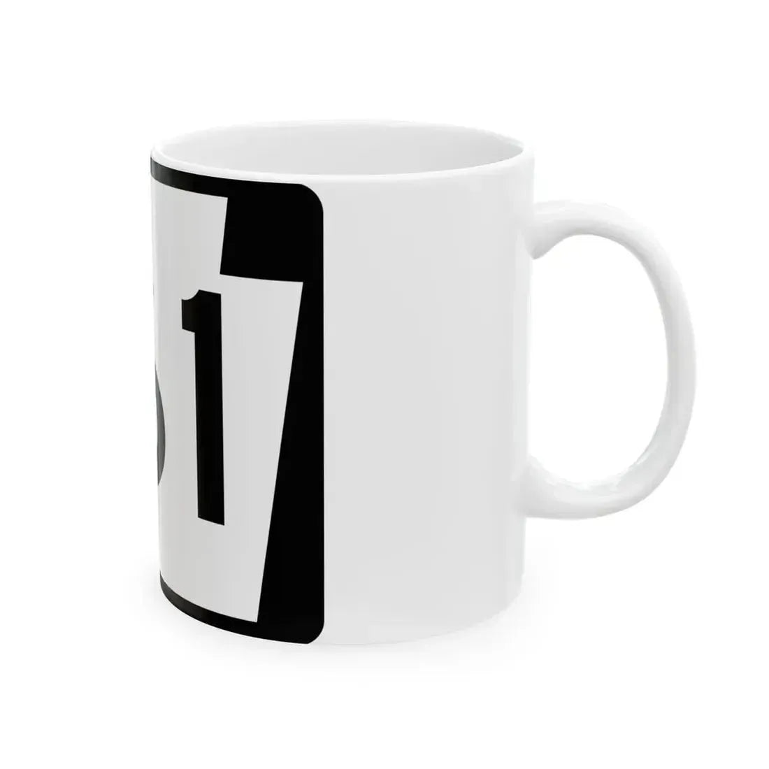 PA-161 (Pennsylvania) (Road Sign) White Coffee Mug - Go Mug Yourself