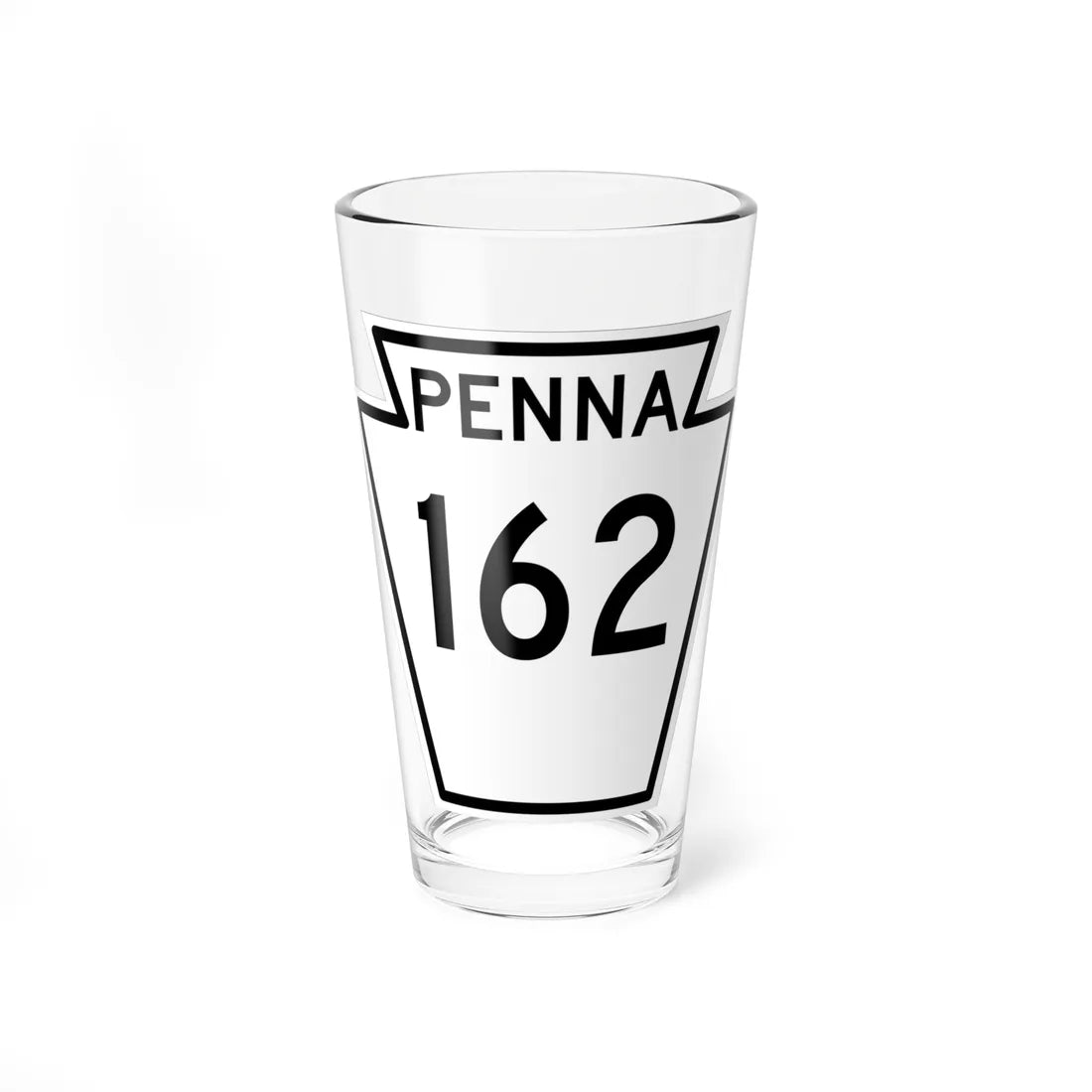PA-162 1948 (Pennsylvania) (Road Sign) Pint Glass 16oz - Go Mug Yourself