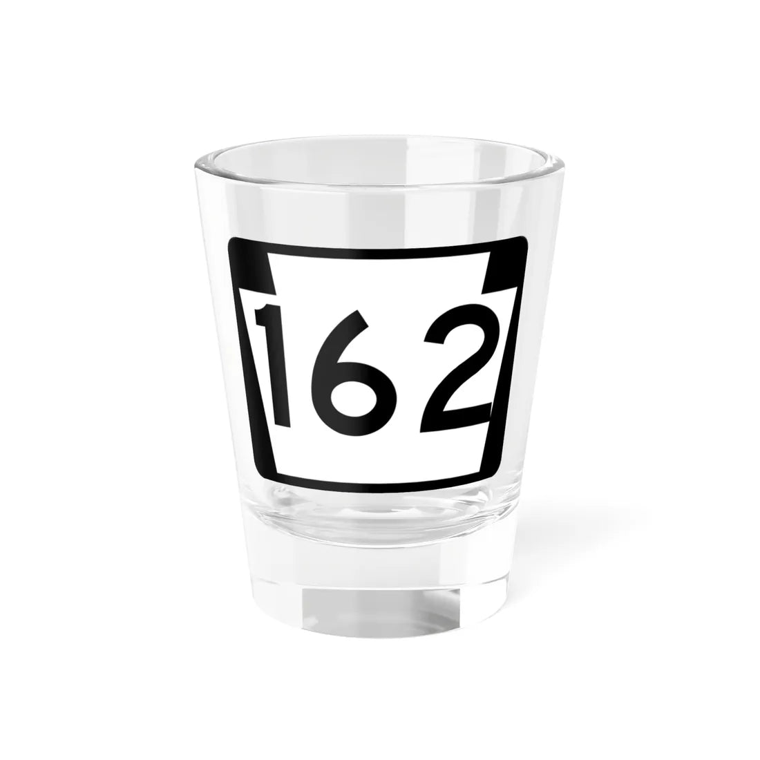 PA-162 (Pennsylvania) (Road Sign) Shot Glass 1.5oz 1.5oz - Go Mug Yourself