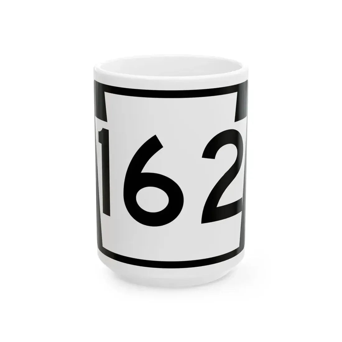 PA-162 (Pennsylvania) (Road Sign) White Coffee Mug 15oz - Go Mug Yourself