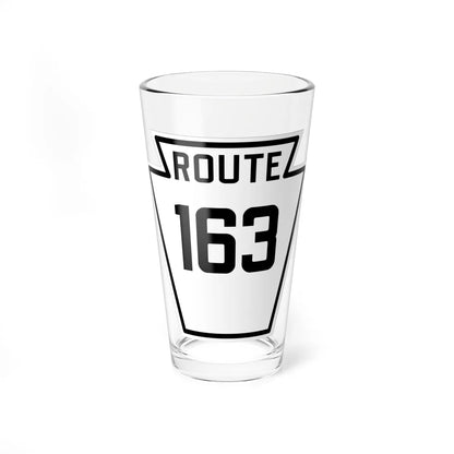 PA-163 1926 (Pennsylvania) (Road Sign) Pint Glass 16oz 16oz - Go Mug Yourself