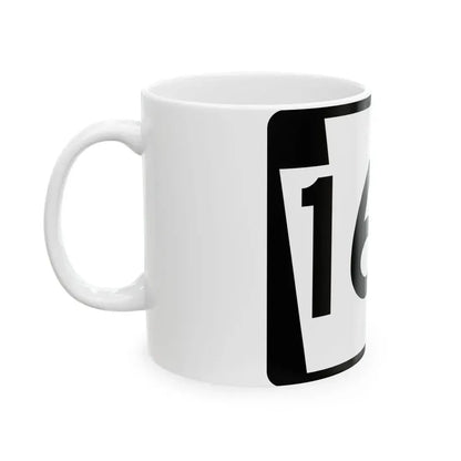 PA-163 (Pennsylvania) (Road Sign) White Coffee Mug - Go Mug Yourself