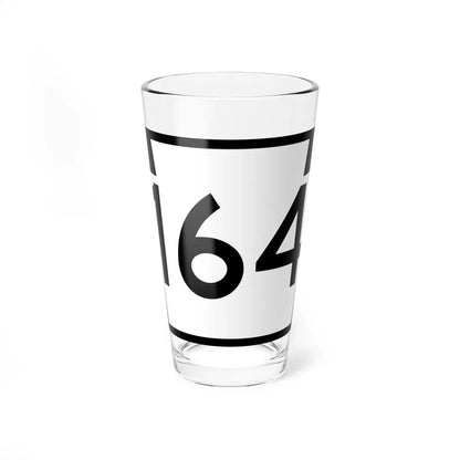 PA-164 (Pennsylvania) (Road Sign) Pint Glass 16oz 16oz - Go Mug Yourself