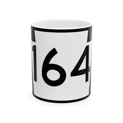 PA-164 (Pennsylvania) (Road Sign) White Coffee Mug 11oz - Go Mug Yourself
